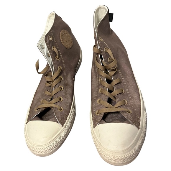 Beige Cordura Hightop Converse Sneaker - Picture 2 of 7